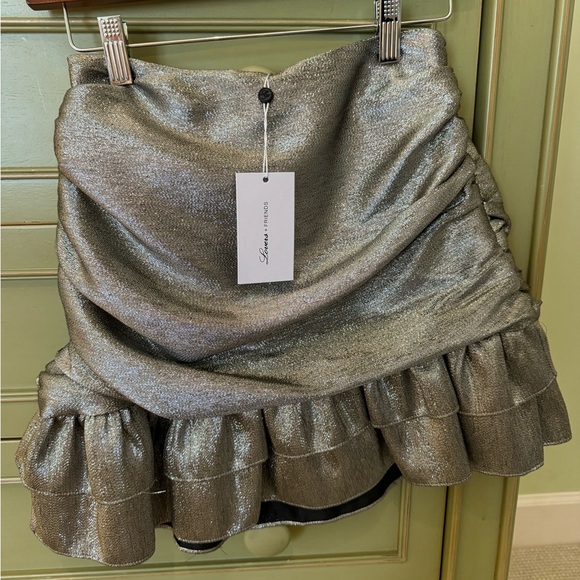 NWT Lovers and Friends Ruched Mini Skirt